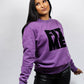 Unisex Acid Wash Purple Sweater - FitMe Clothing