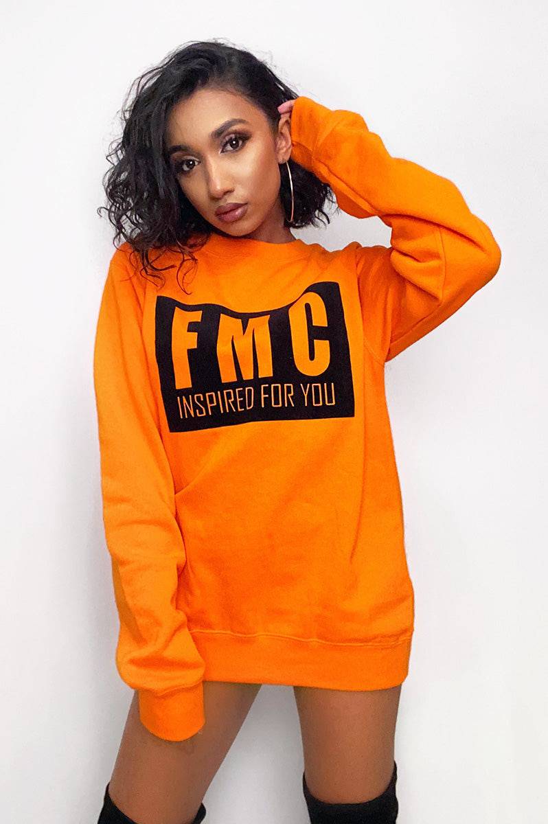 Orange sweater outlet hoodie