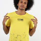 Black Splash Organic Yellow T-Shirt - FitMe Clothing