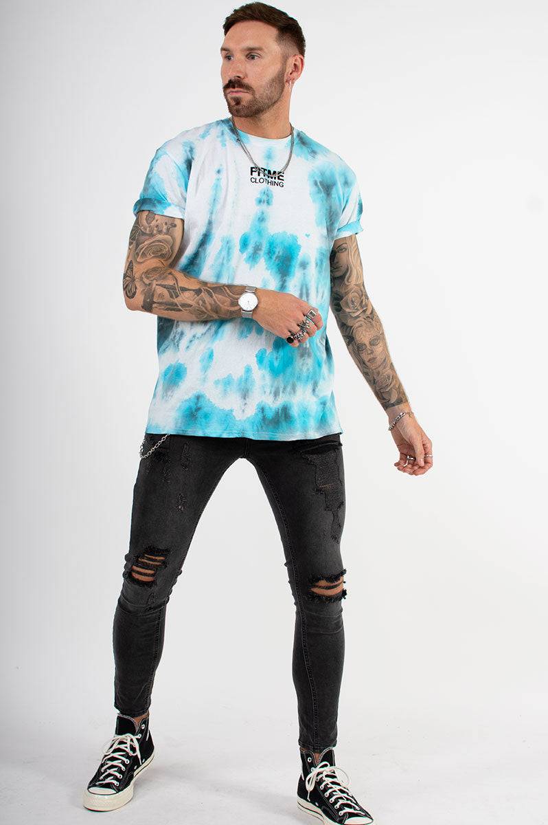 Turquoise Tie Dye T-Shirt - FitMe Clothing